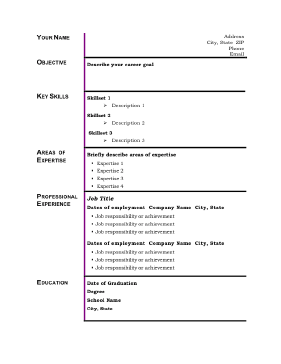 Business Resume (A4)