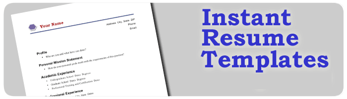 Instant Resume Template
