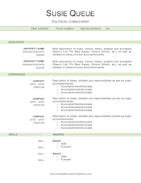 2-Column Resume Color