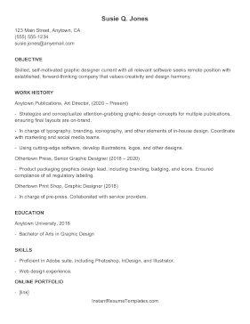 ATS Resume Graphic Designer