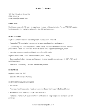 ATS Resume Nurse (A4)