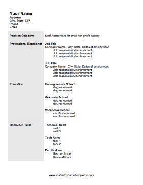 Accountant Resume