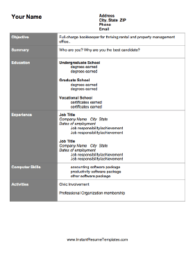 Accounting Resume