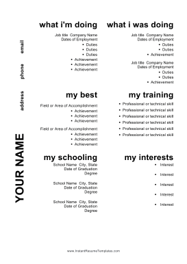 Box Resume (A4)