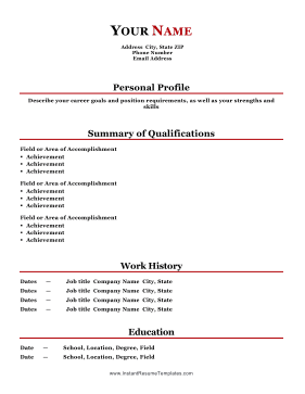 Colorful Combination Resume