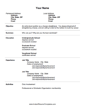 Entry-Level Resume