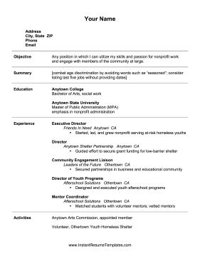 Last Five Jobs Resume