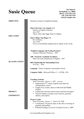 Nonprofit Resume (A4)