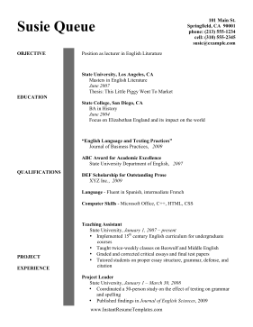 Nonprofit Resume