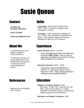 Paragraph Resume