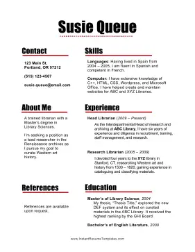 Paragraph Resume Color