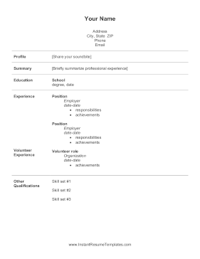 Reentering Workforce SAHM Resume