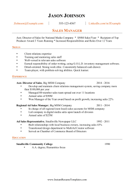 Results Focused Resume (A4)