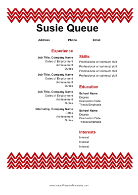 Resume Chevron (A4)