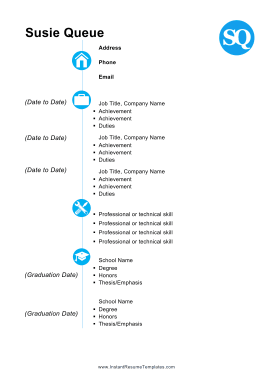 Resume Color Icons (A4)