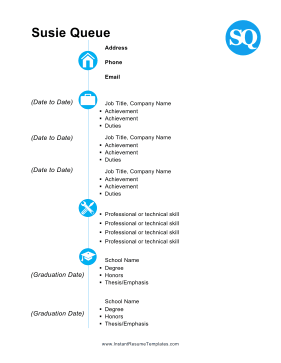 Resume Color Icons