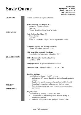 Resume No Experience (A4)