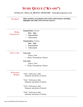 Resume With Name Pronunciation