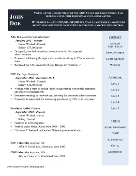 Resume With Pay History