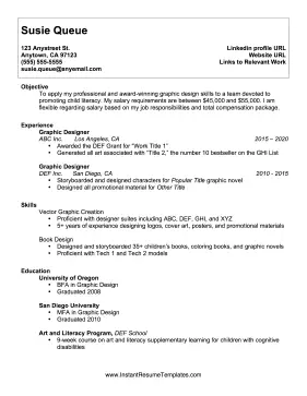 Resume With Salary Requirement