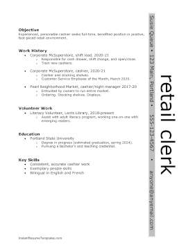 Sidebar Profession Resume