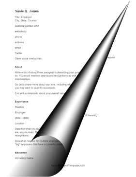 Template For Linked In Content (A4)