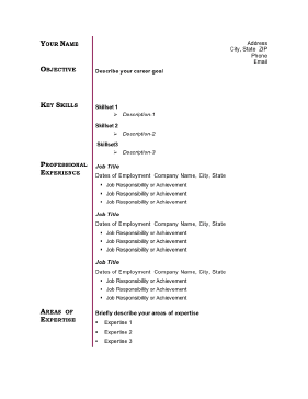 Business Resume - Sidebar (A4)