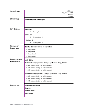 Business Resume