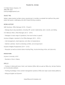 ATS Resume Office Manager