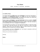 Internal Promotion Cover Letter