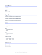 Minimalist Resume-letter