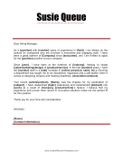 Paragraph Color Cover Letter