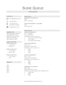 Resume With Sabbatical (A4)