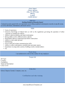 Security Guard (A4)