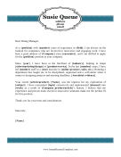 Vintage Cover Letter