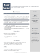 Work Study Resume