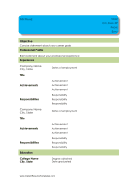 Informal Chronological - Blue (A4)